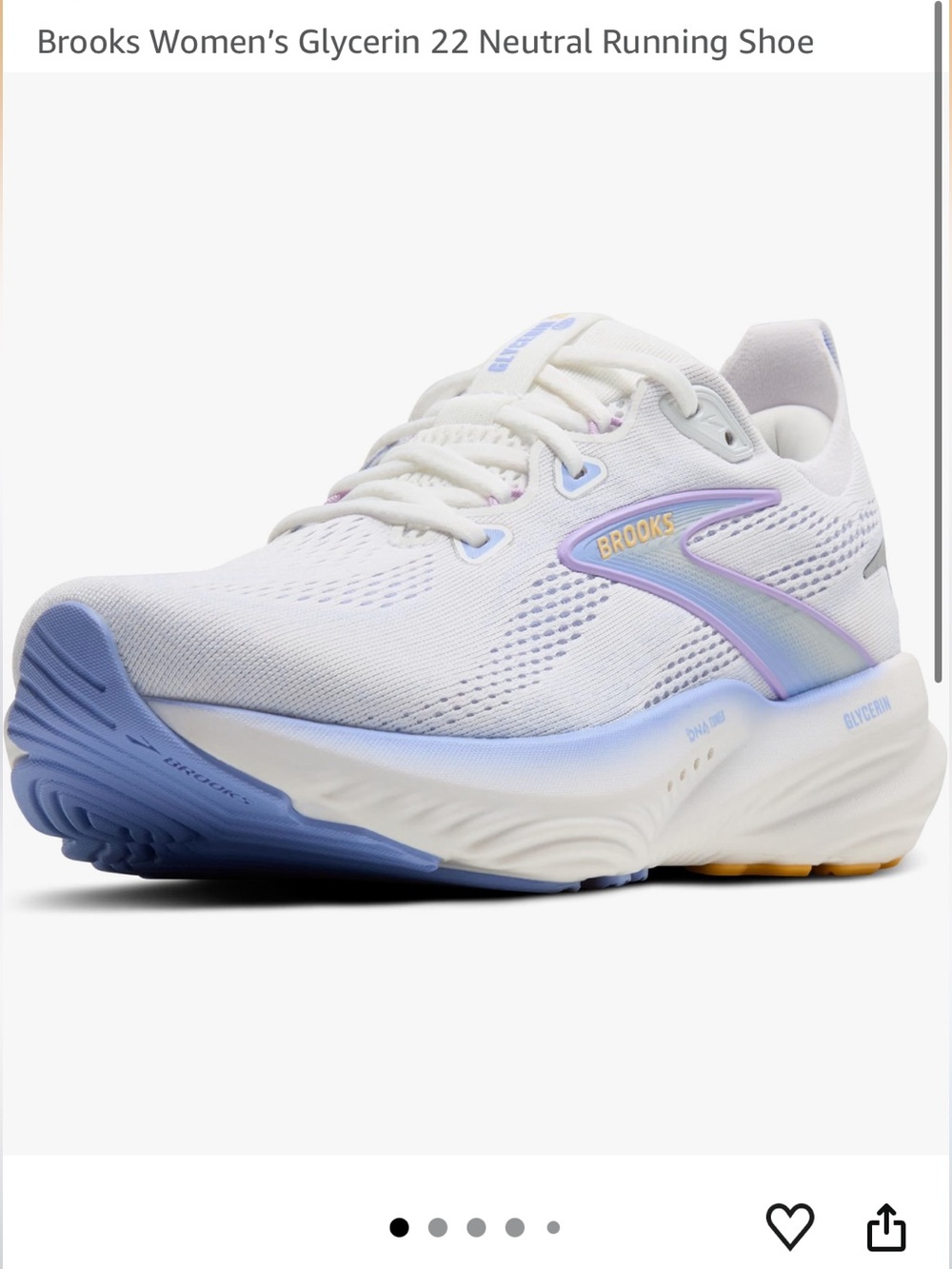 Brooks Glycerin 22 Neutral Running Shoe — Size 8.5